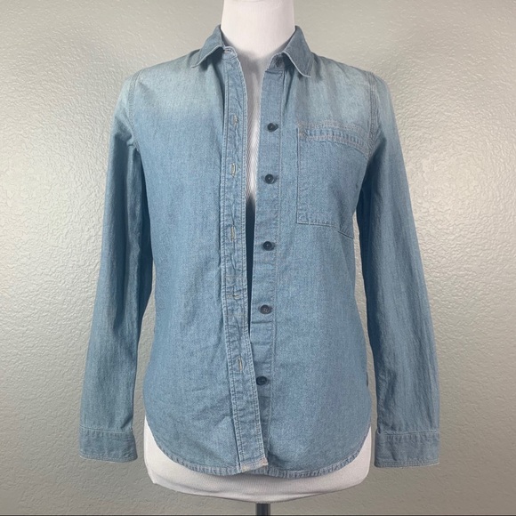 Madewell Tops - Madewell Women’s Denim Jean Long Sleeve Shirt